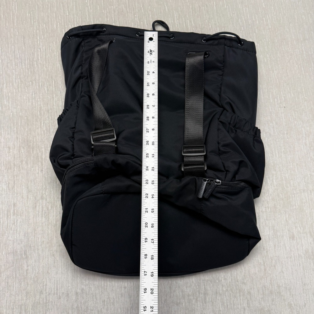Beyond Yoga Backpack Tote Black Lined Convertible Gym Cinch Drawstring Travel - Picture 9 of 14
